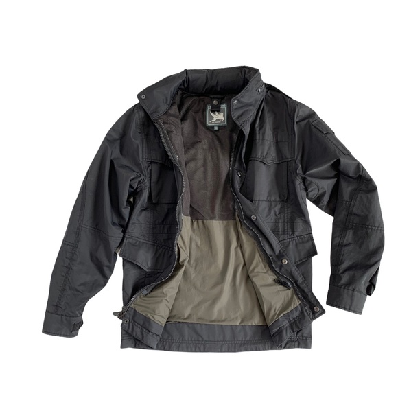 I.Spiewak & Sons Black Field Jacket Pocket Front Hooded Cargo Adventure… - Picture 7 of 7